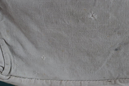 Antique WW1 military bag - Swedish army musette - cotton cross body bread bag - mattornist