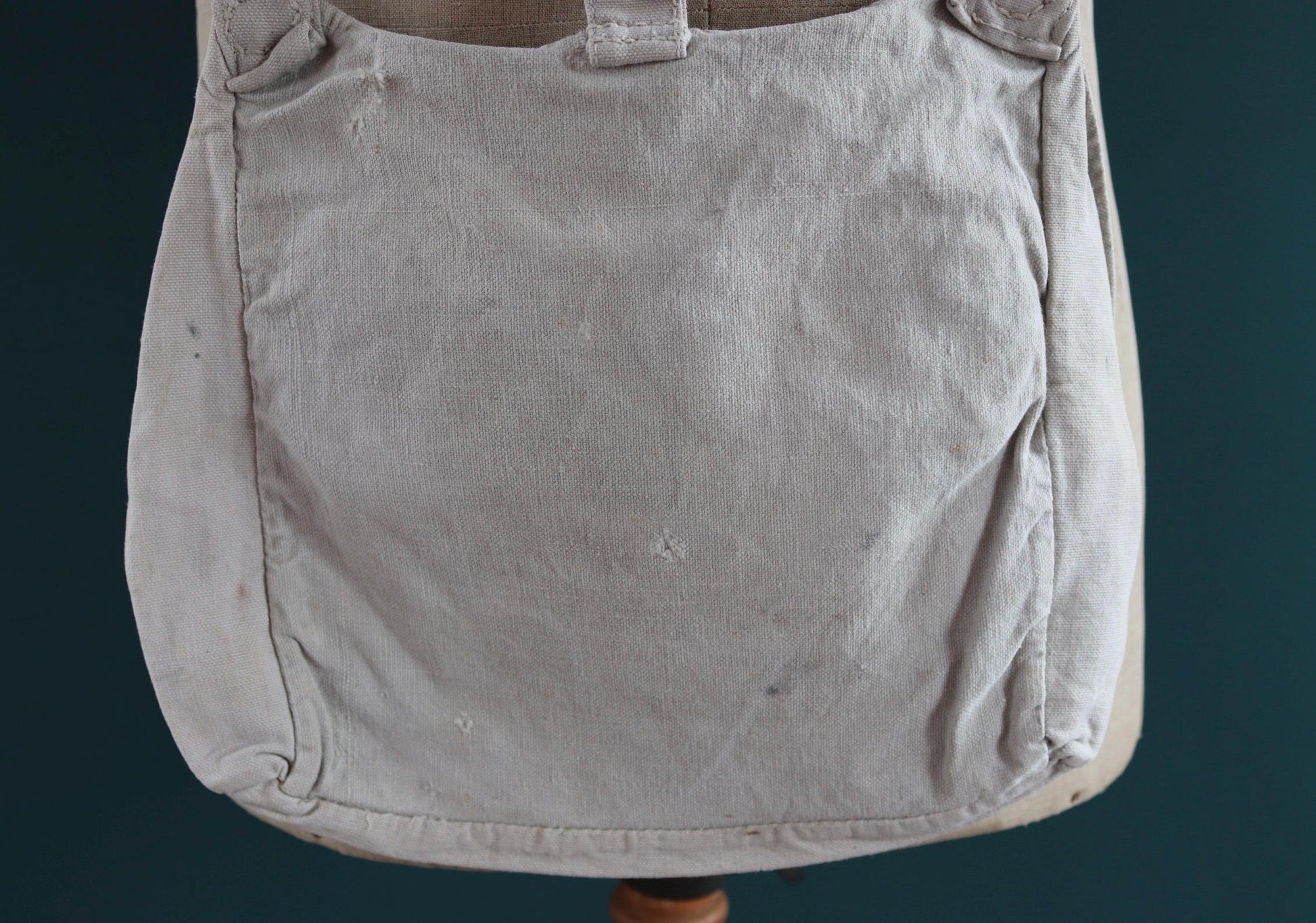 Antique WW1 military bag - Swedish army musette - cotton cross body bread bag - mattornist