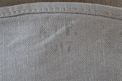 Antique WW1 military bag - Swedish army musette - cotton cross body bread bag - mattornist