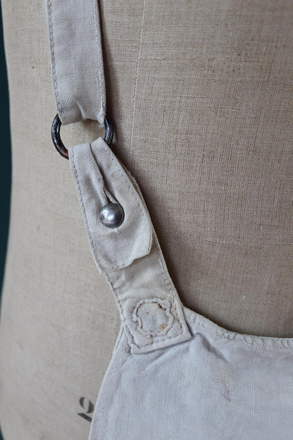 Antique WW1 military bag - Swedish army musette - cotton cross body bread bag - mattornist