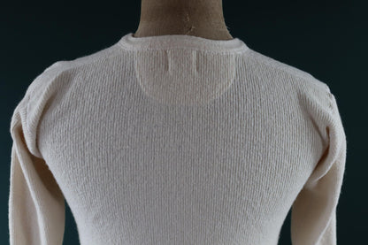 Vintage 1940s Penmans wool undershirt - Henley shirt - thermal base layer - made in Canada - 36" chest