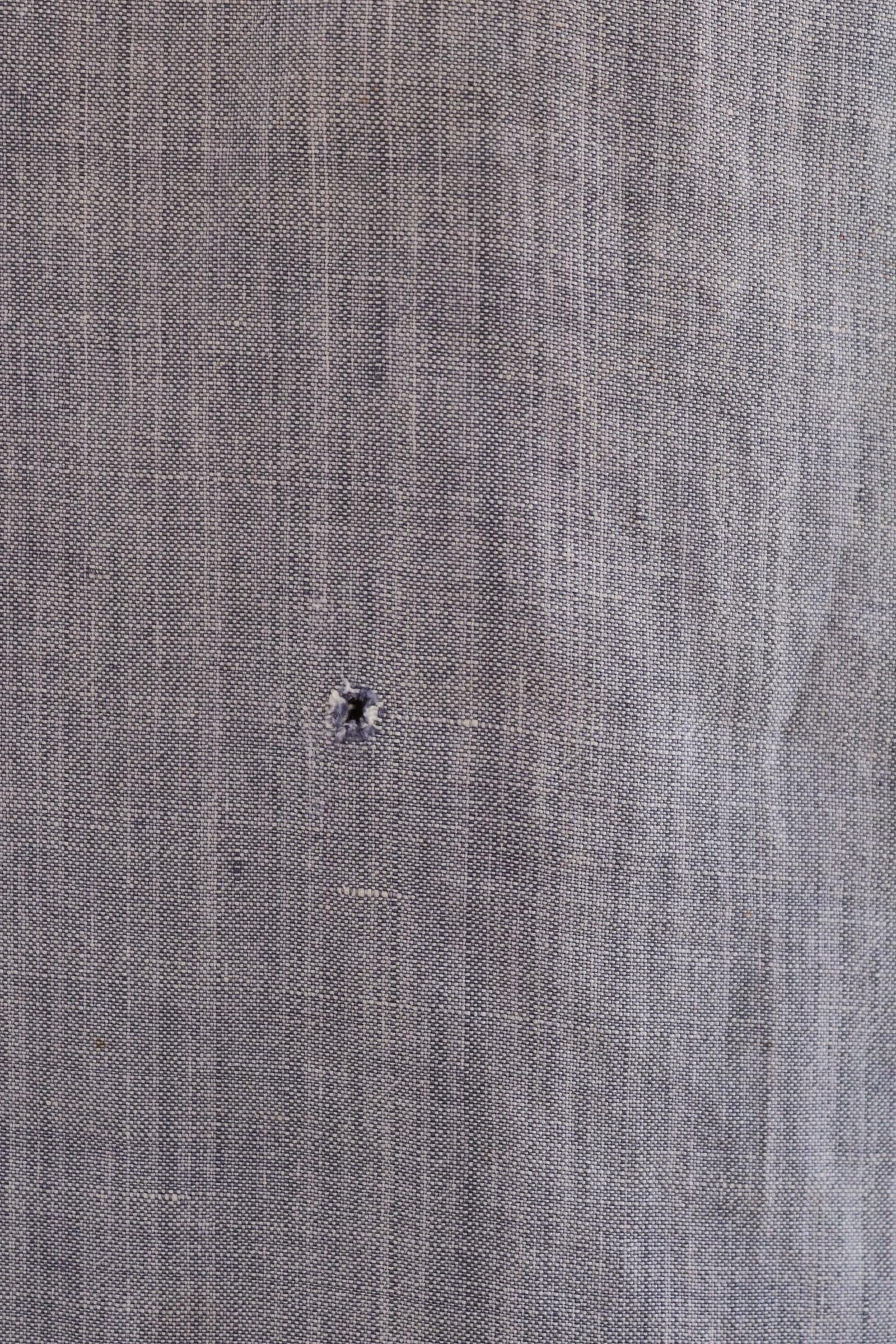 Vintage 1960s French linen saillor shirt - military workwear - 42" chest