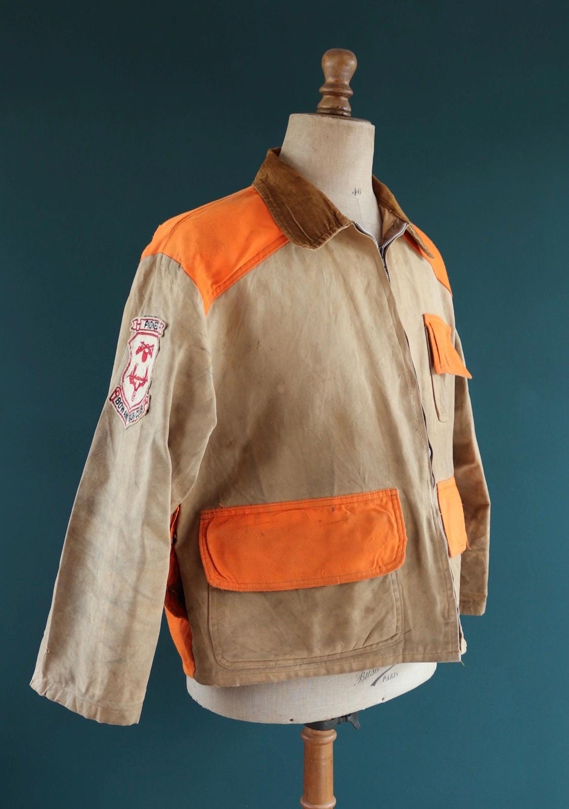 Vintage canvas hunting jacket - American workwear - 50" chest