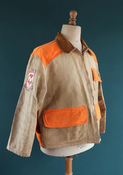 Vintage canvas hunting jacket - American workwear - 50" chest