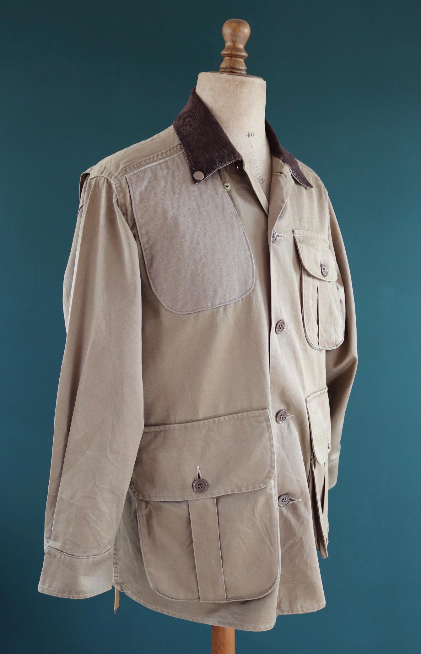 Vintage 1960s canvas hunting jacket - American workwear - 48" chest