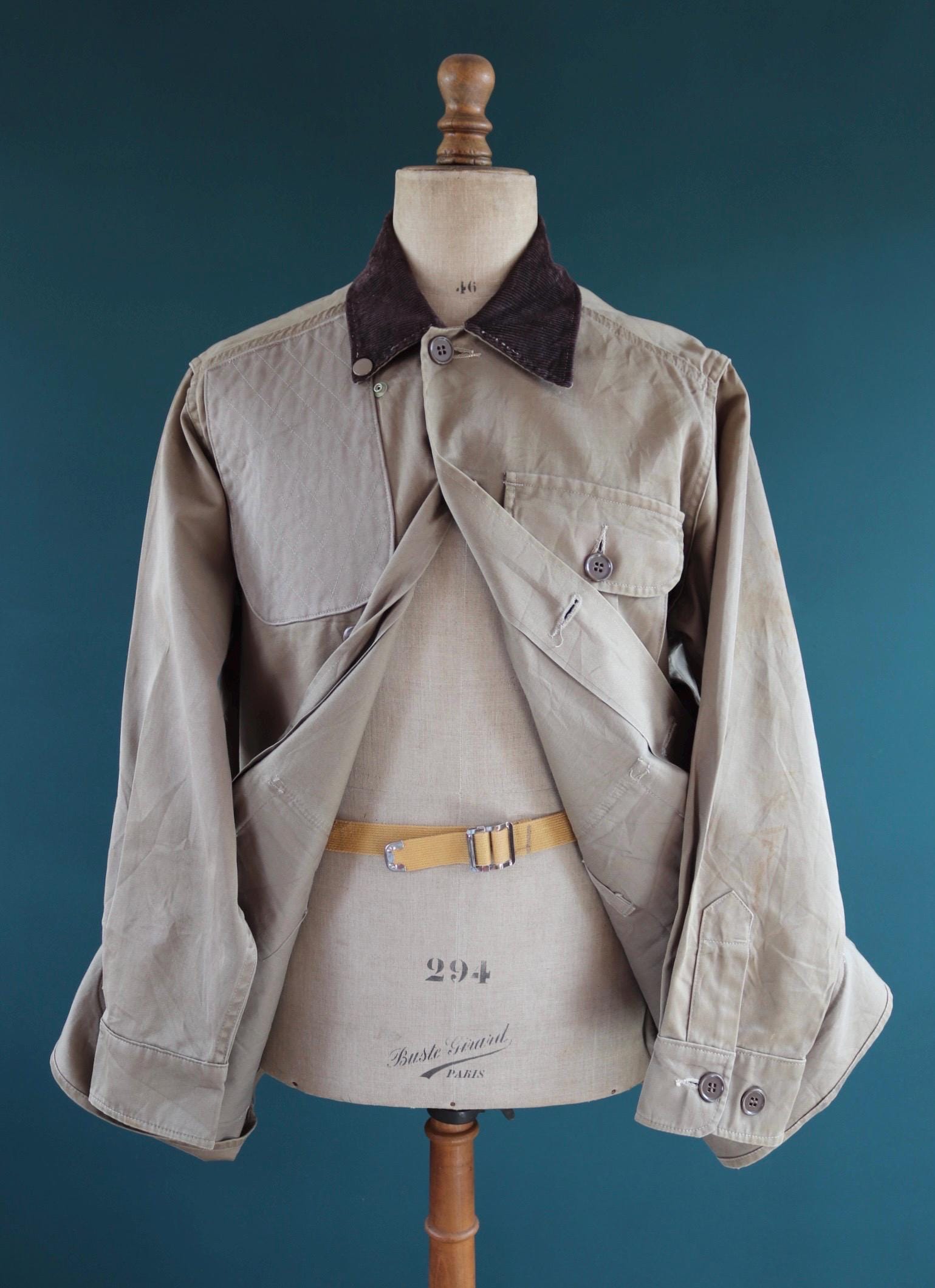 Vintage 1960s canvas hunting jacket - American workwear - 48" chest