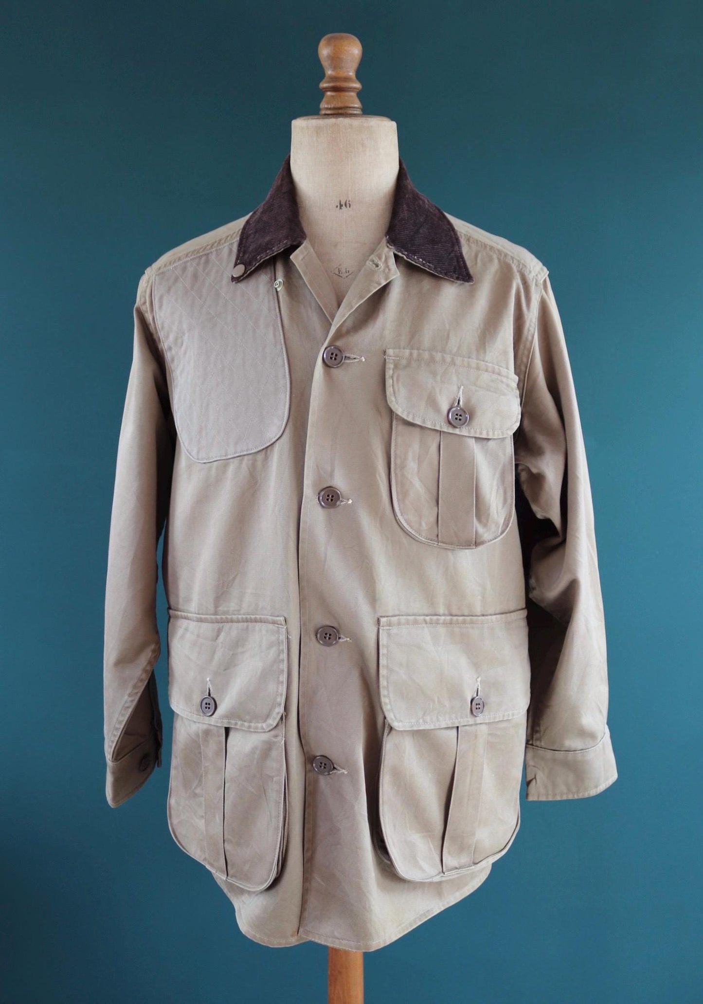 Vintage 1960s canvas hunting jacket - American workwear - 48" chest