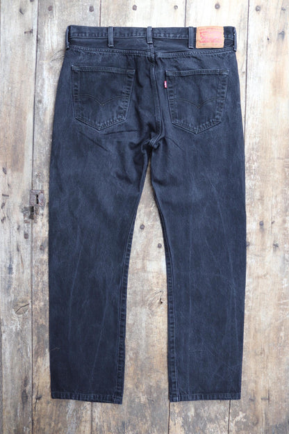 Vintage Levis 501 jeans - black denim - 37" x 32"