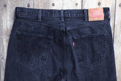 Vintage Levis 501 jeans - black denim - 37" x 32"