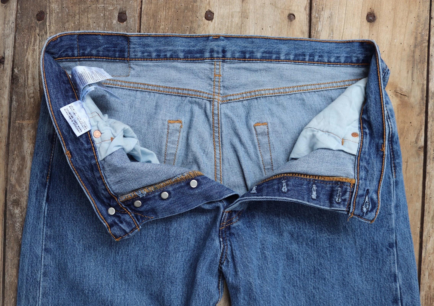 Vintage Levis 501 jeans - blue denim workwear - 36" x 34"