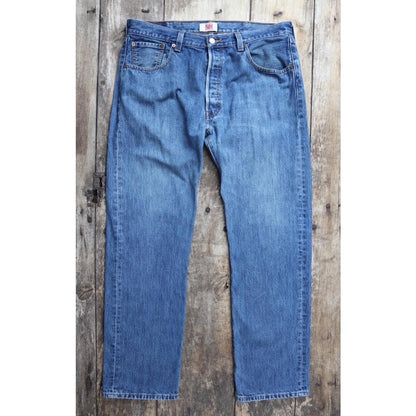 Vintage Levis 501 jeans - blue denim workwear - 36" x 32"