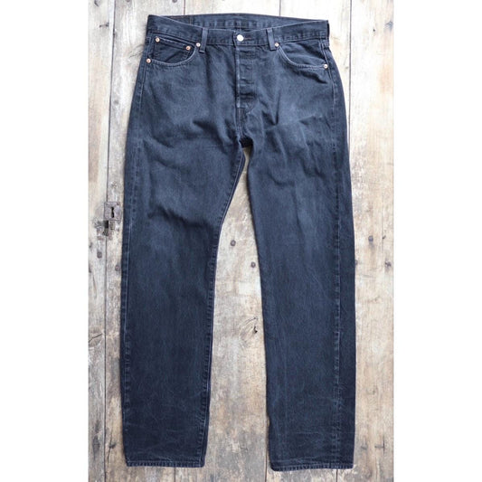 Vintage Levis 501 jeans - black denim - 36" x 34"