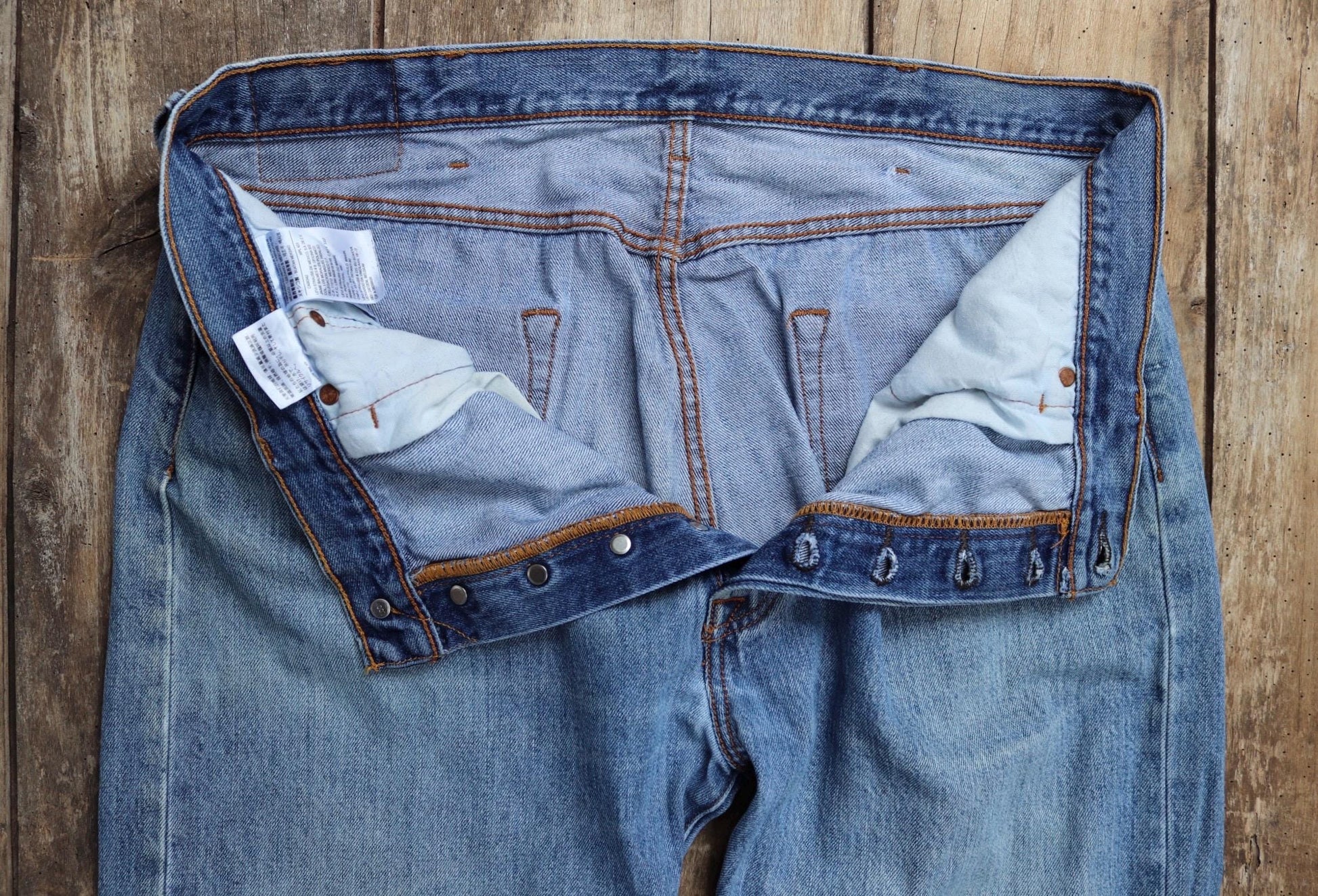 Vintage Levis 501 jeans - blue denim workwear - 38" x 32"