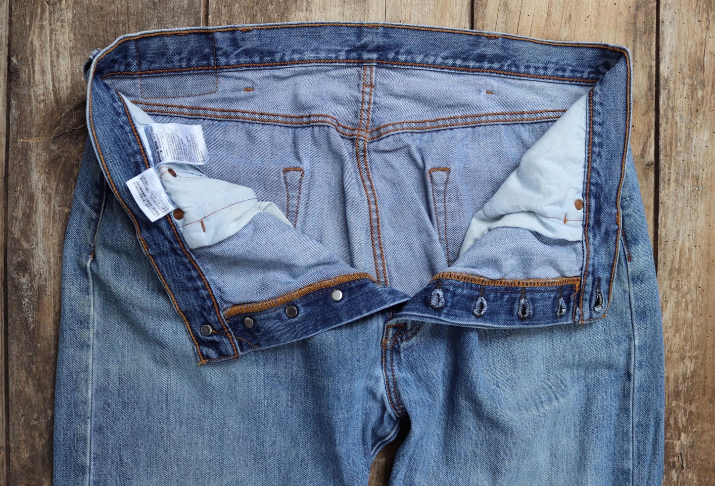 Vintage Levis 501 jeans - blue denim workwear - 38" x 32"