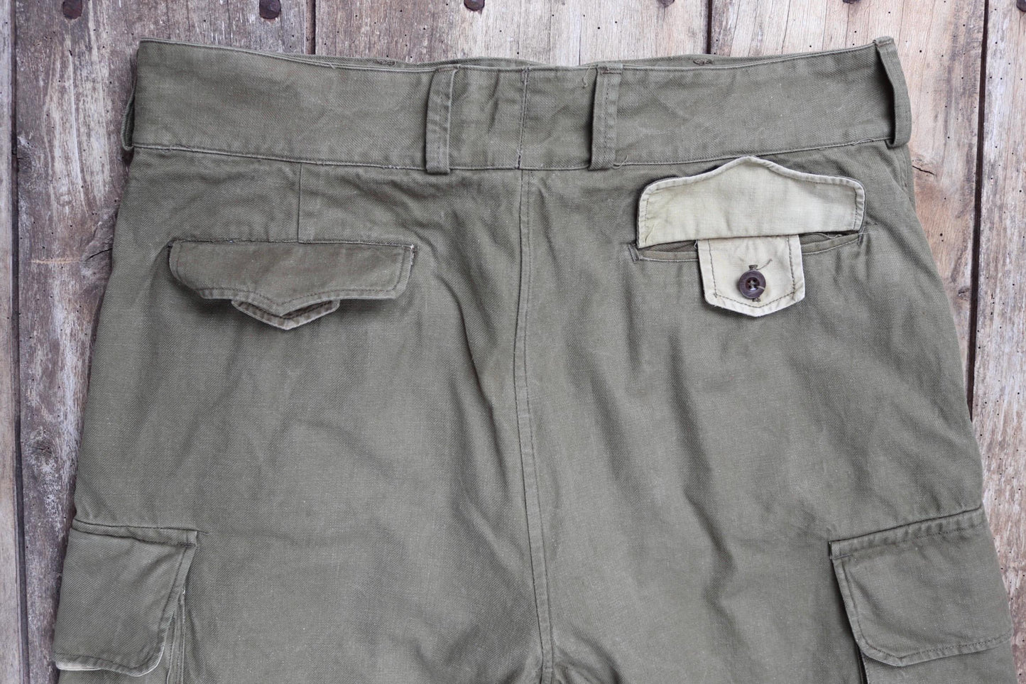 Vintage 1940s French M47 utility pants - military workwear - 37” x 29”