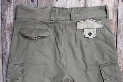 Vintage 1940s French M47 utility pants - military workwear - 37” x 29”