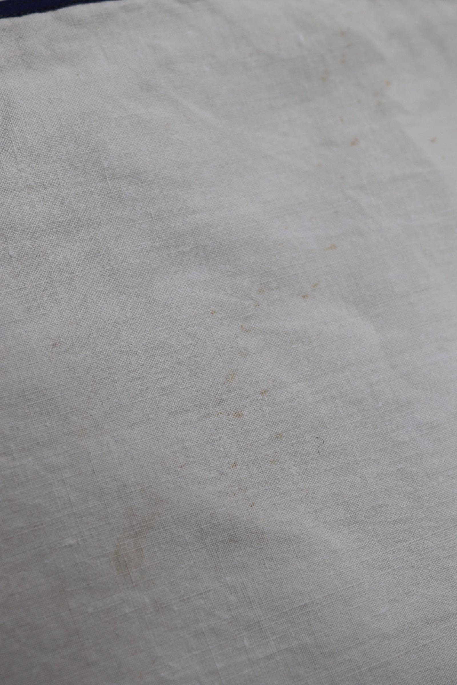 Vintage 1940s French linen sailor shirt - Marine Nationale - naval jumper - military workwear - 37” chest