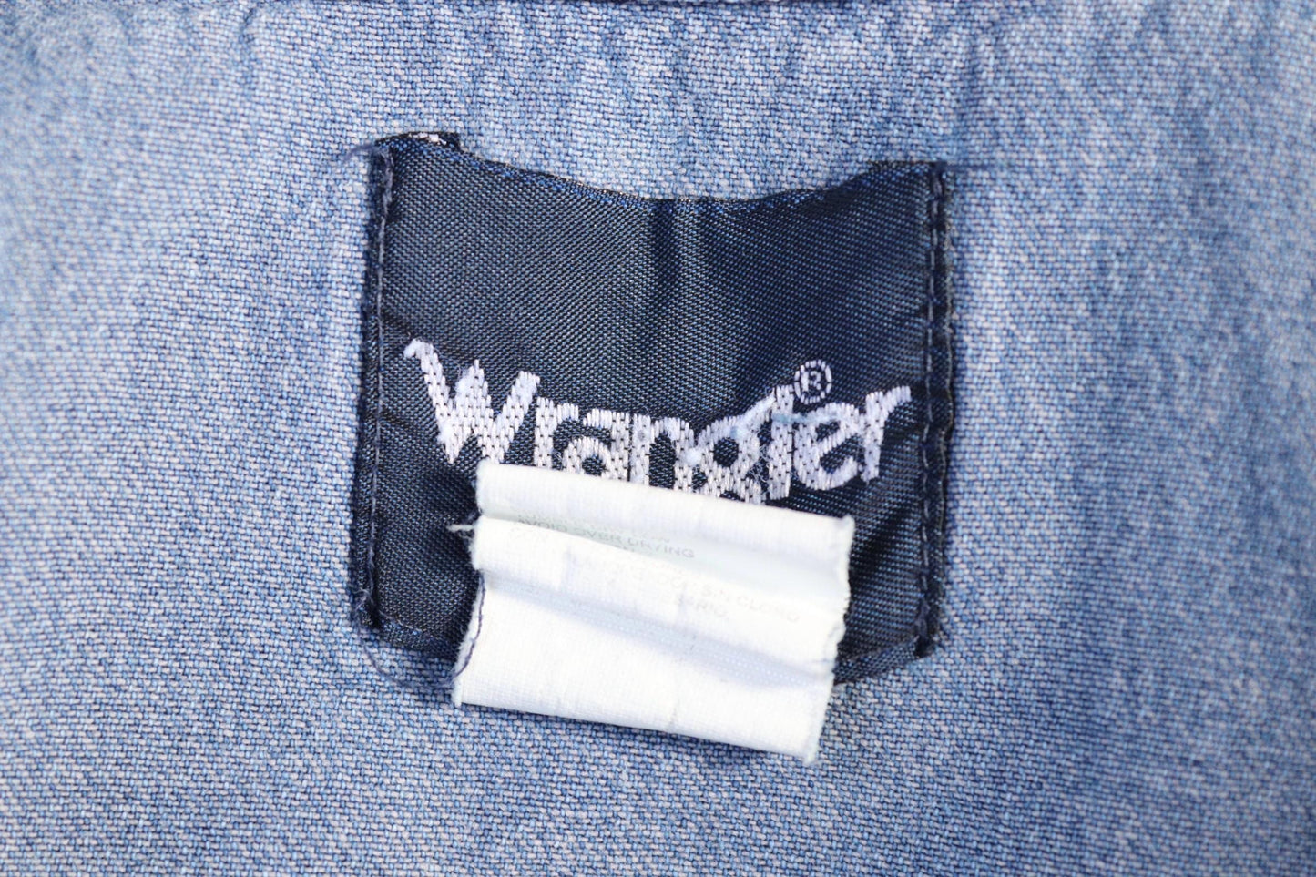Vintage Wrangler denim shirt - cowboy - Western style - 47" chest