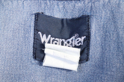 Vintage Wrangler denim shirt - cowboy - Western style - 47" chest