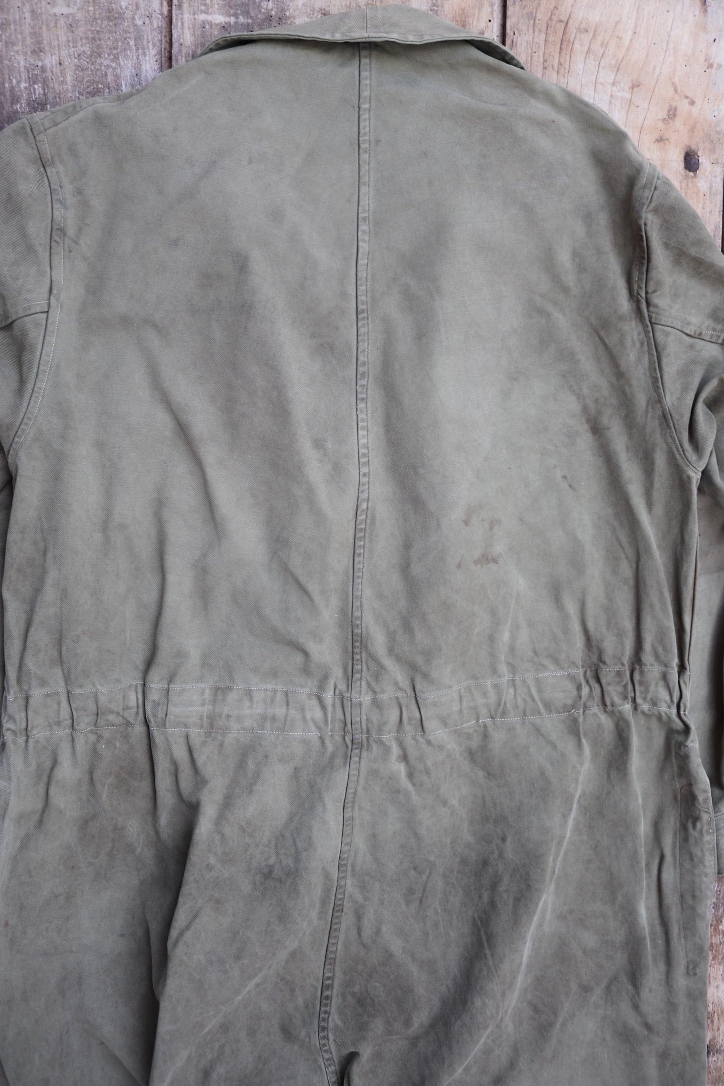 Vintage 1950s French M50 military coveralls - workwear overalls - army mechanic - 47” x 42” x 28”
