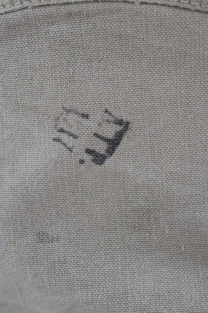 Antique WW1 military bag - Swedish army musette - cotton cross body bread bag - mattornist