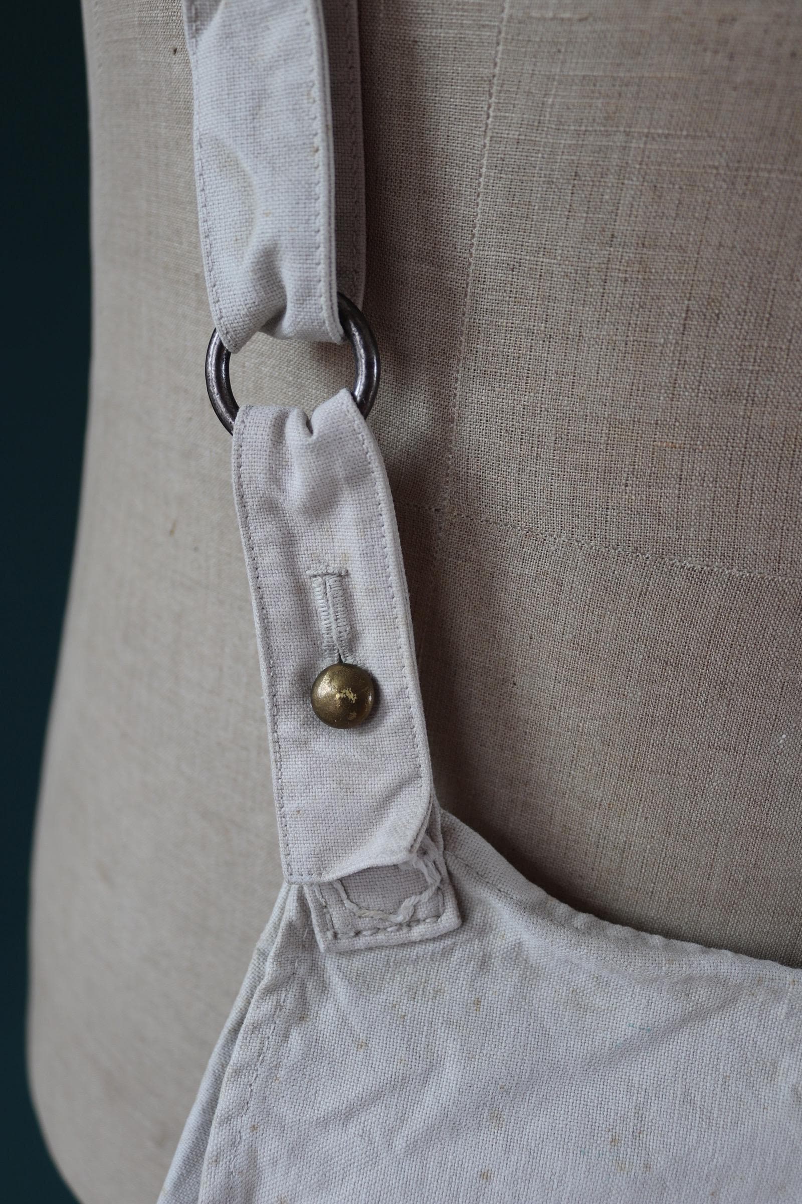Antique WW1 military bag - Swedish army musette - cotton cross body bread bag - mattornist
