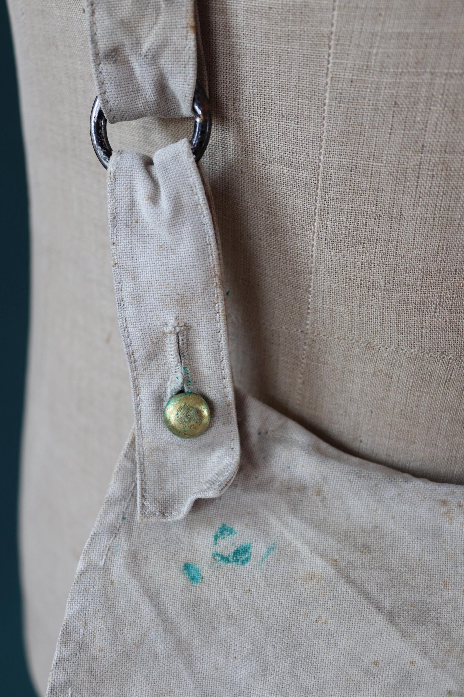 Antique WW1 military bag - Swedish army musette - cotton cross body bread bag - mattornist