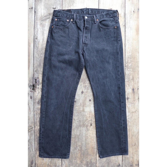 Vintage Levis 501 jeans - black denim - 34" x 29"