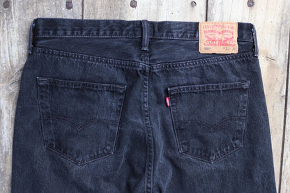 Vintage Levis 501 jeans - black denim - 34" x 29"