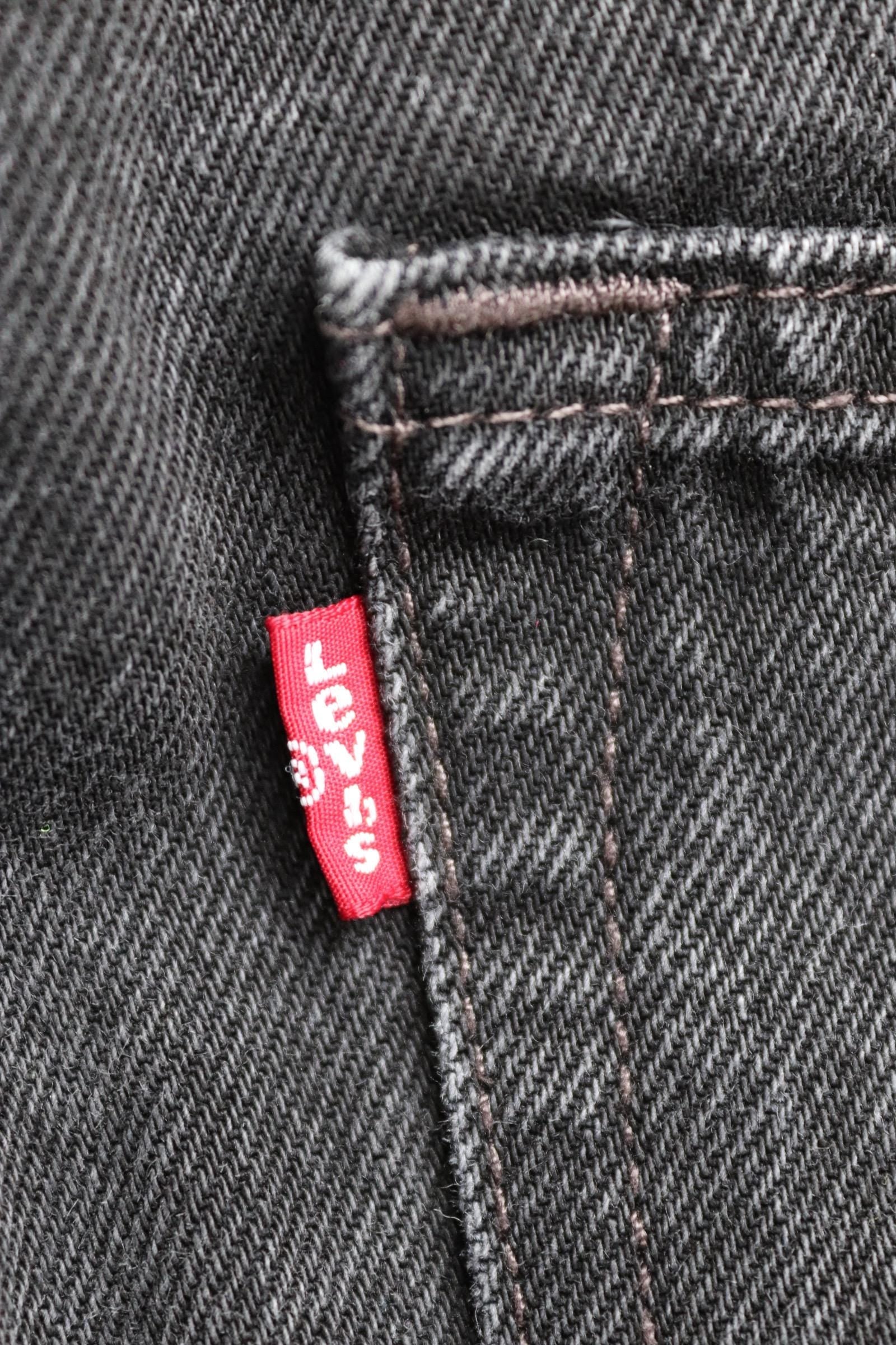 Vintage Levis 501 jeans - black denim - 34" x 29"