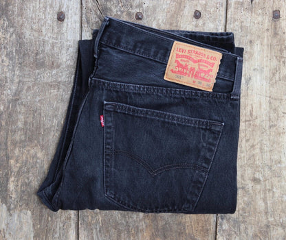 Vintage Levis 501 jeans - black denim - 36" x 34"