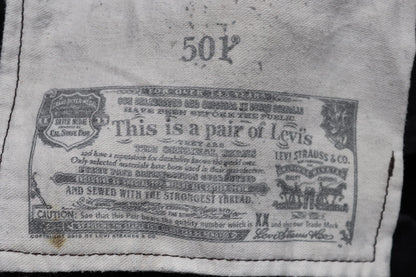 Vintage Levis 501 jeans - black denim - 36" x 34"