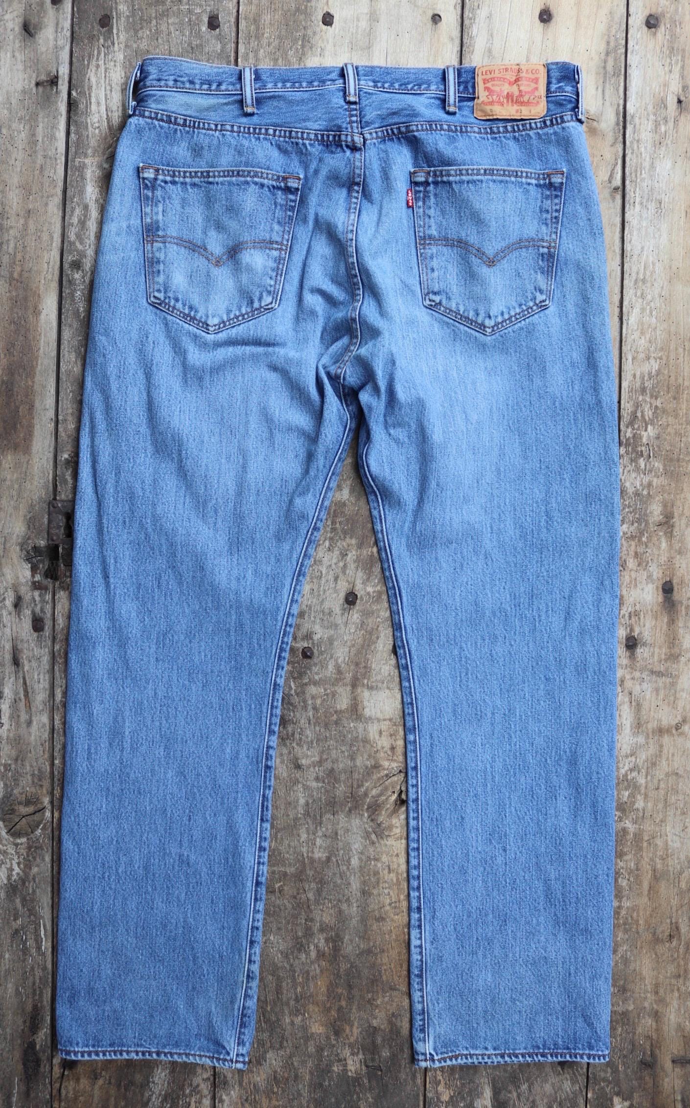 Vintage Levis 501 jeans - blue denim workwear - 38" x 32"