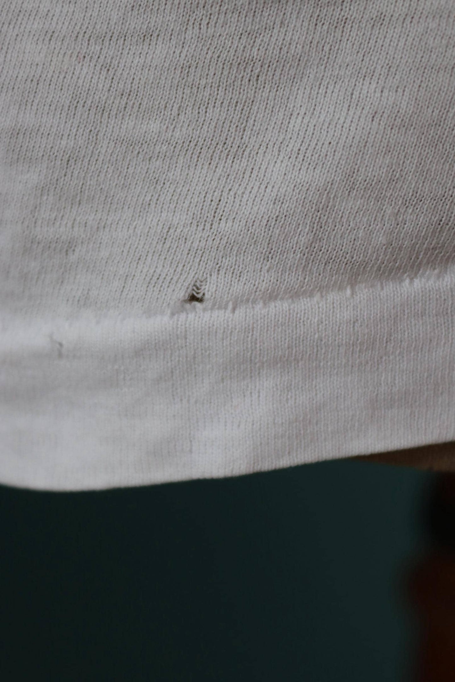 Vintage 1980s t shirt - plain white tee - 44” chest
