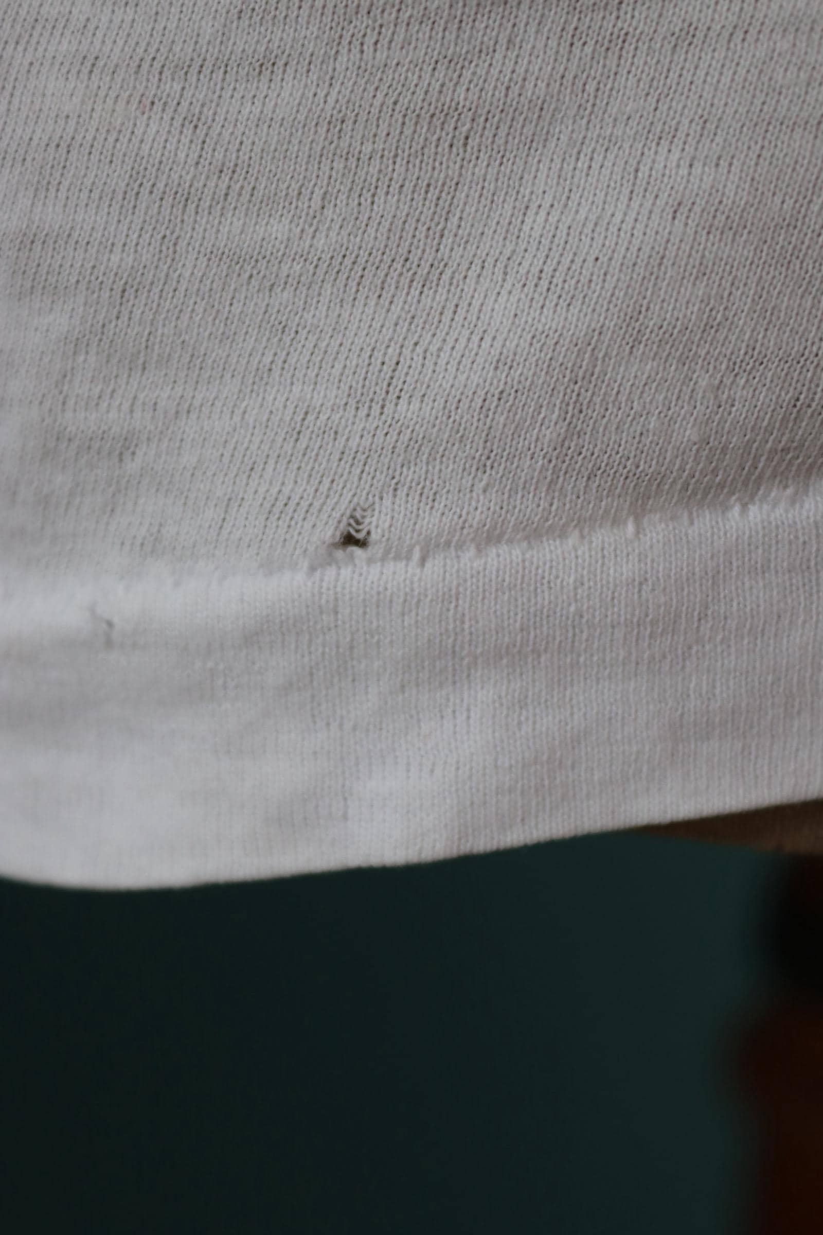 Vintage 1980s t shirt - plain white tee - 44” chest