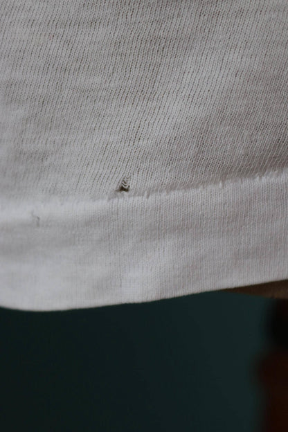 Vintage 1980s t shirt - plain white tee - 44” chest