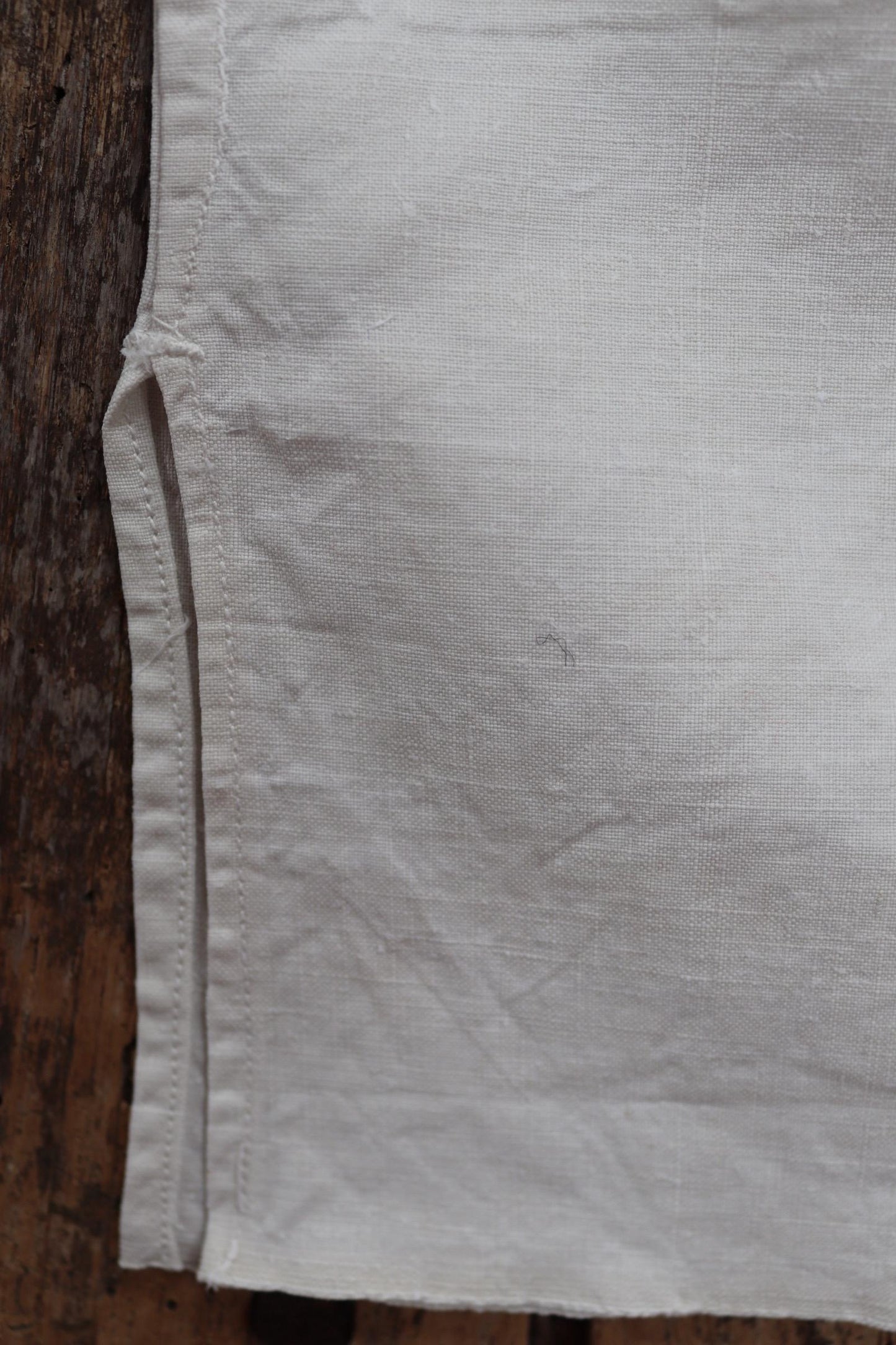 Vintage 1940s French linen sailor shirt - Marine Nationale - naval jumper - military workwear - 37” chest