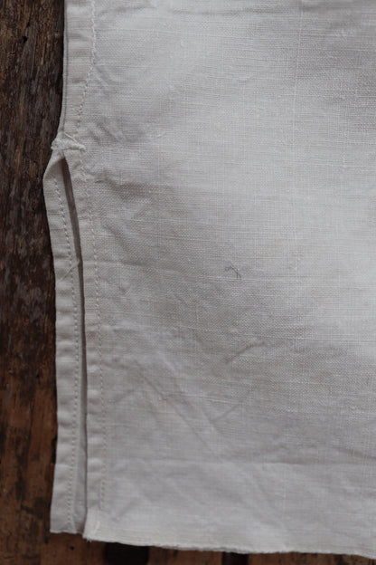 Vintage 1940s French linen sailor shirt - Marine Nationale - naval jumper - military workwear - 37” chest