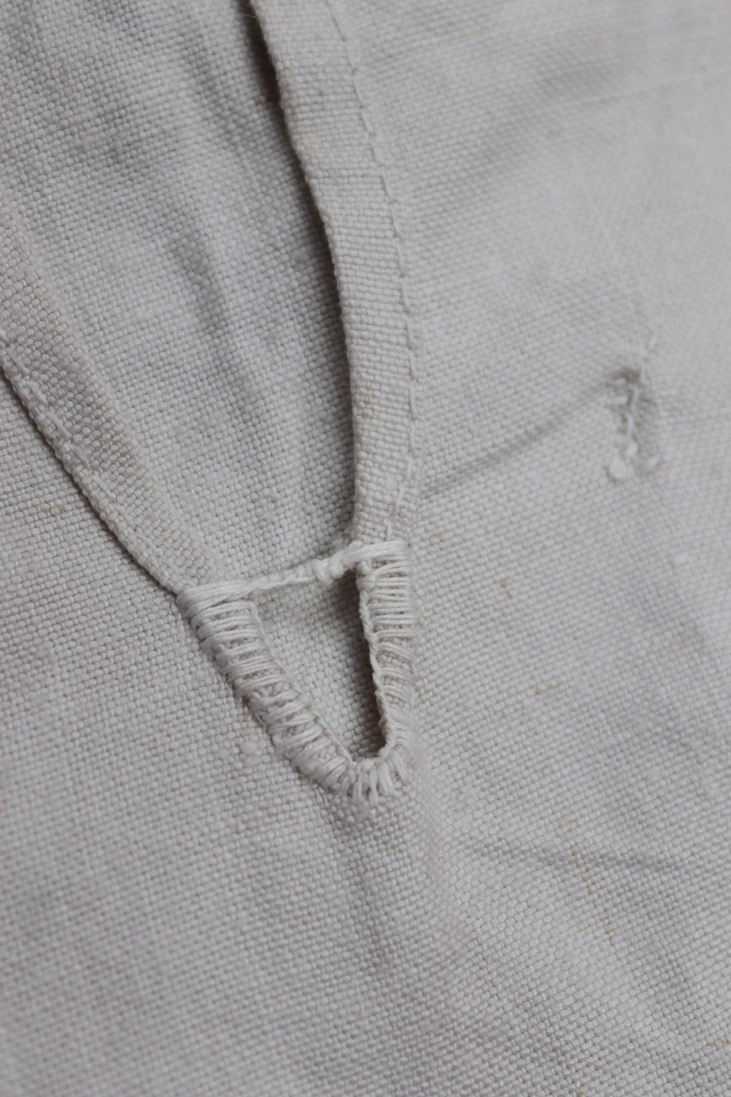 Vintage 1930s Royal Navy linen sailor shirt - navy duck working jumper - military workwear - 38" chest