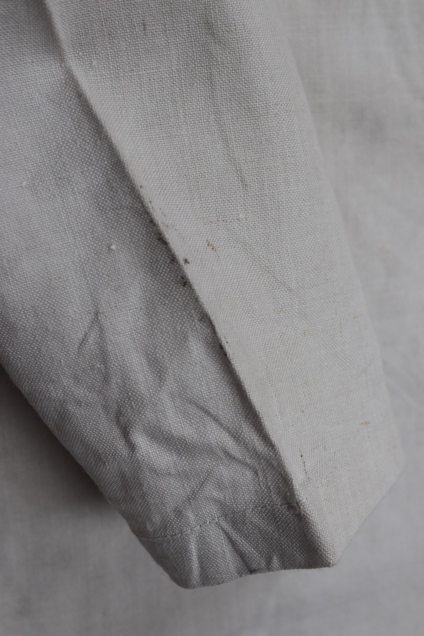 Vintage 1930s Royal Navy linen sailor shirt - navy duck working jumper - military workwear - 38" chest