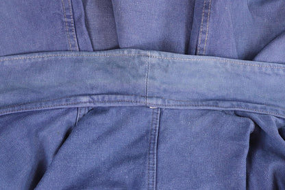 Vintage 1960s French workwear jacket - Vêtra - blue cotton twill chore coat - 42” chest