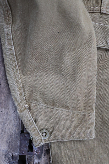 Vintage WW2 Combination Suit - ATS - British workwear - 1940s overalls - mechanic coveralls - 44” x 40” x 28”