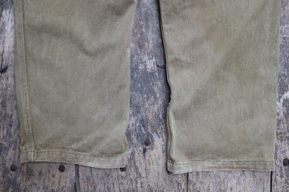 Vintage WW2 Combination Suit - ATS - British workwear - 1940s overalls - mechanic coveralls - 44” x 40” x 28”