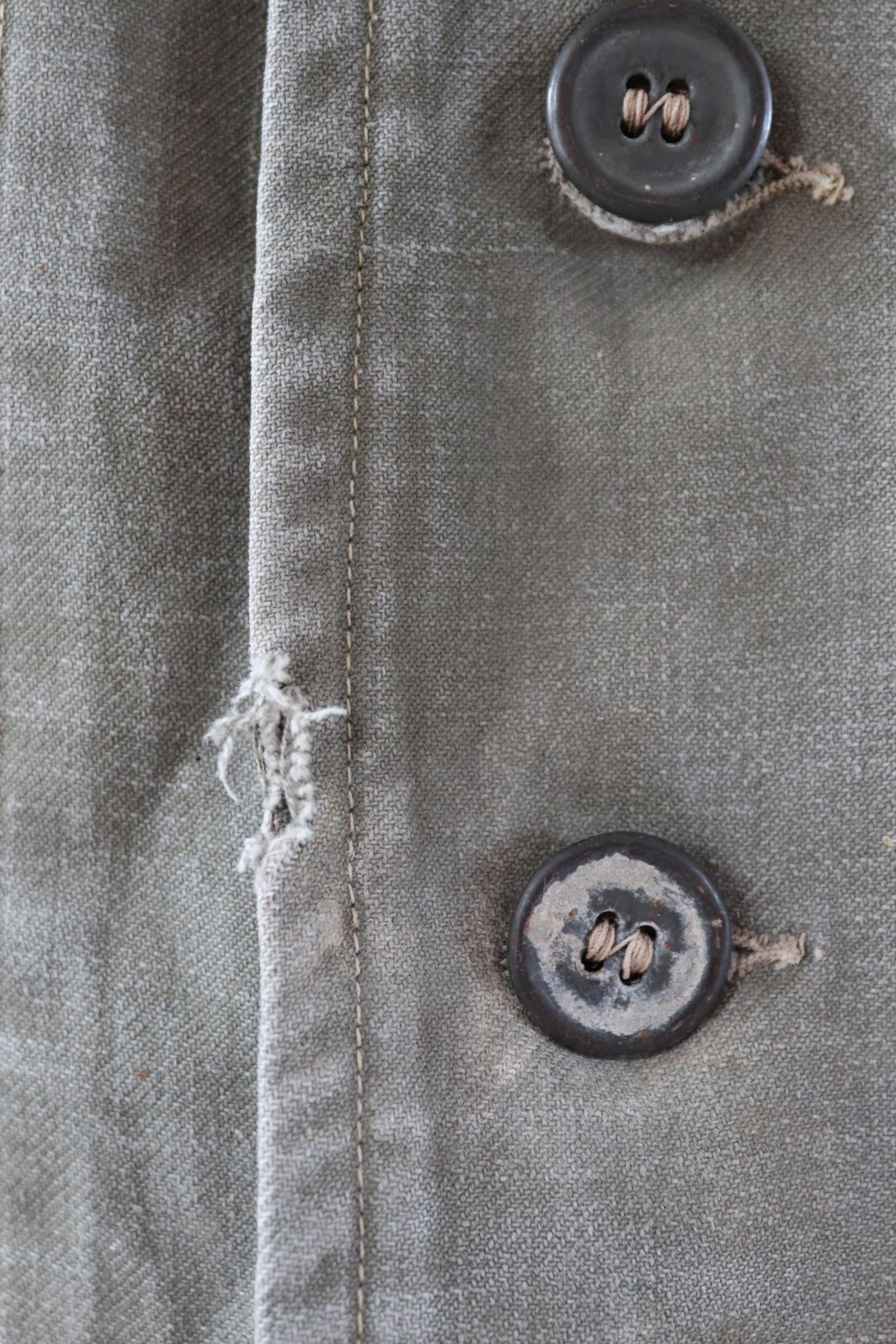 Vintage WW2 French M38 bourgeron - 1940s military jacket - 45” chest