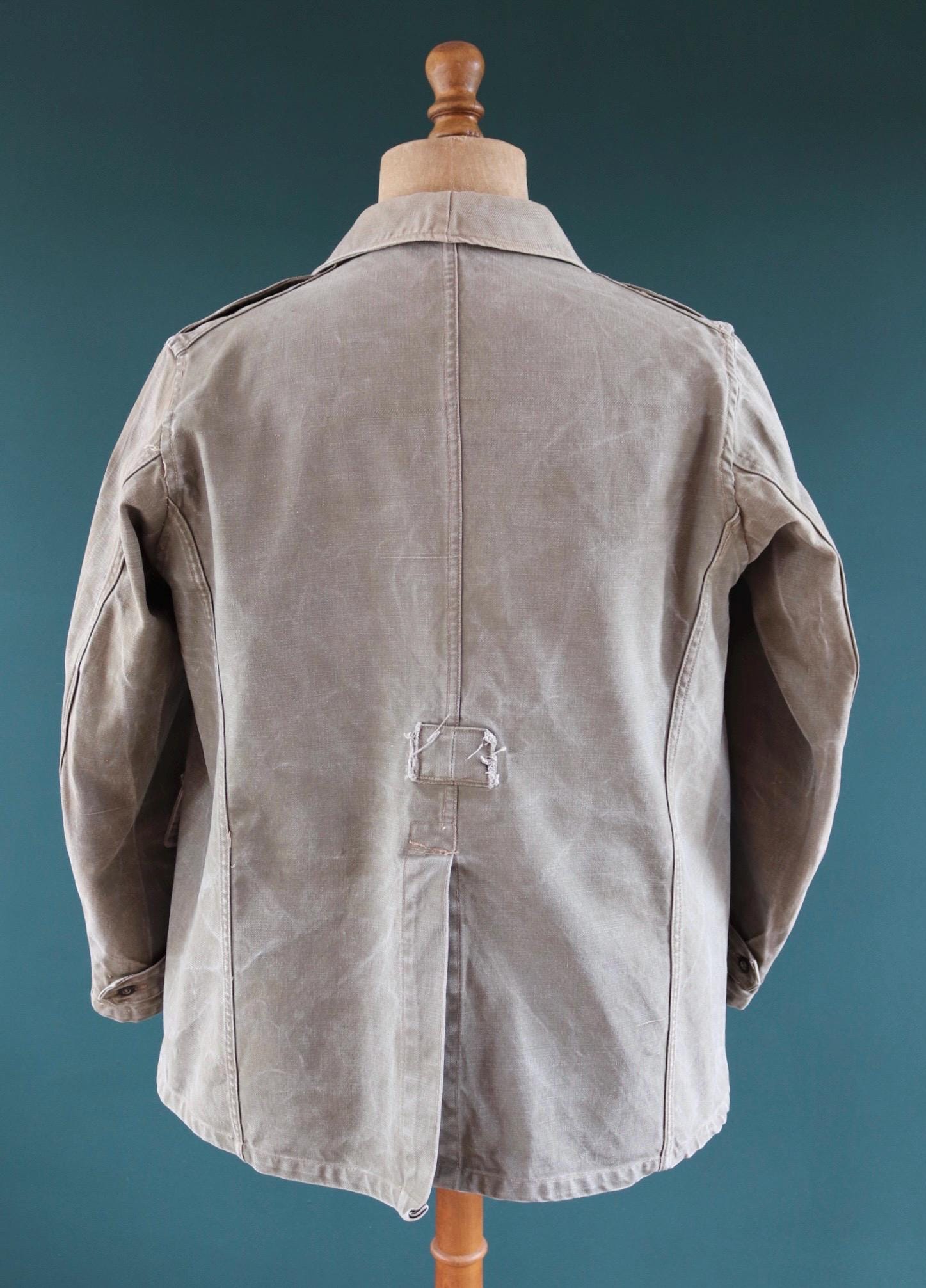 Vintage WW2 French M38 bourgeron - 1940s military jacket - 45” chest