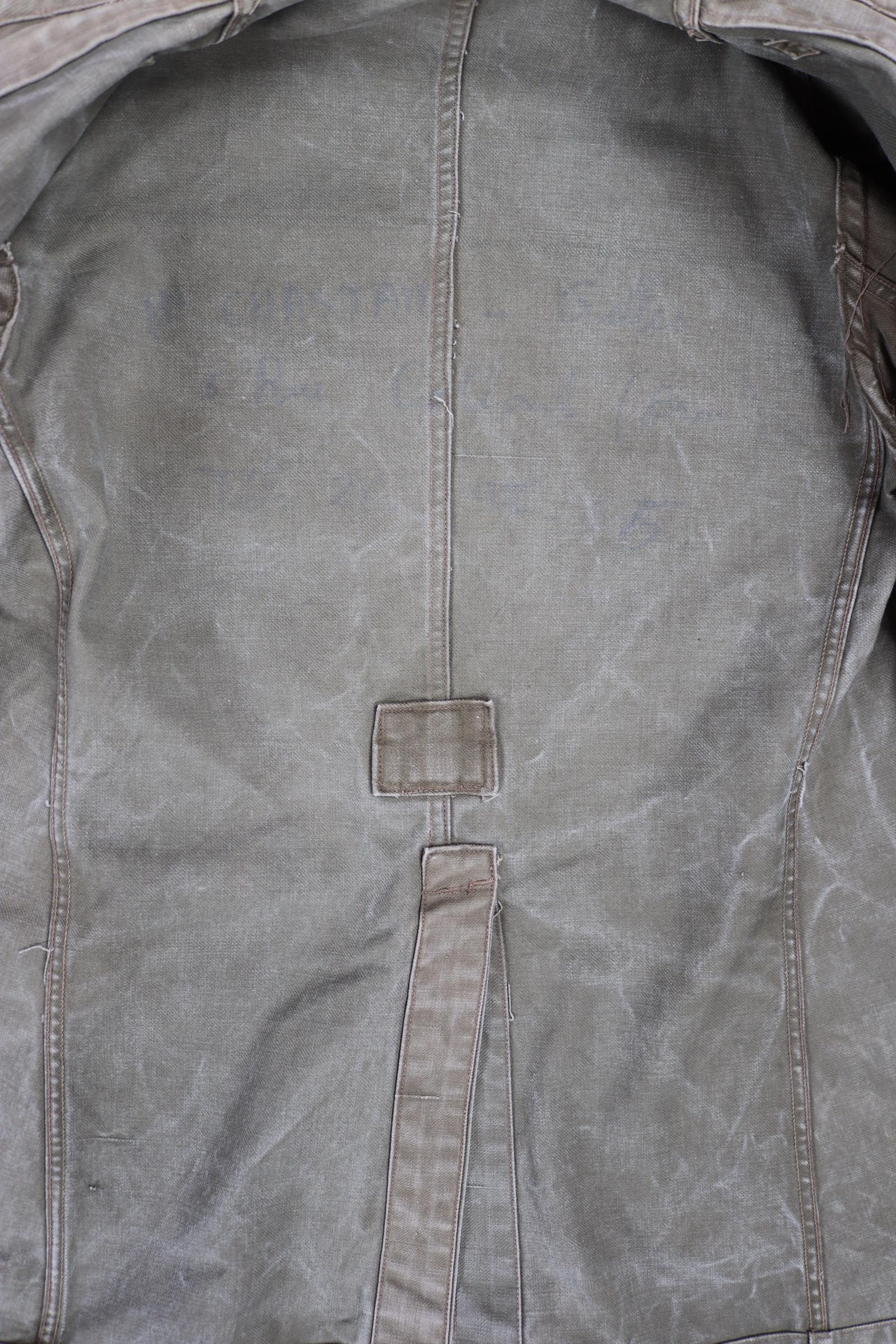 Vintage WW2 French M38 bourgeron - 1940s military jacket - 45” chest