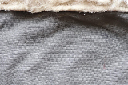 Vintage 1950s Swedish Livpäls sheepskin coat - military greatcoat - 48” chest