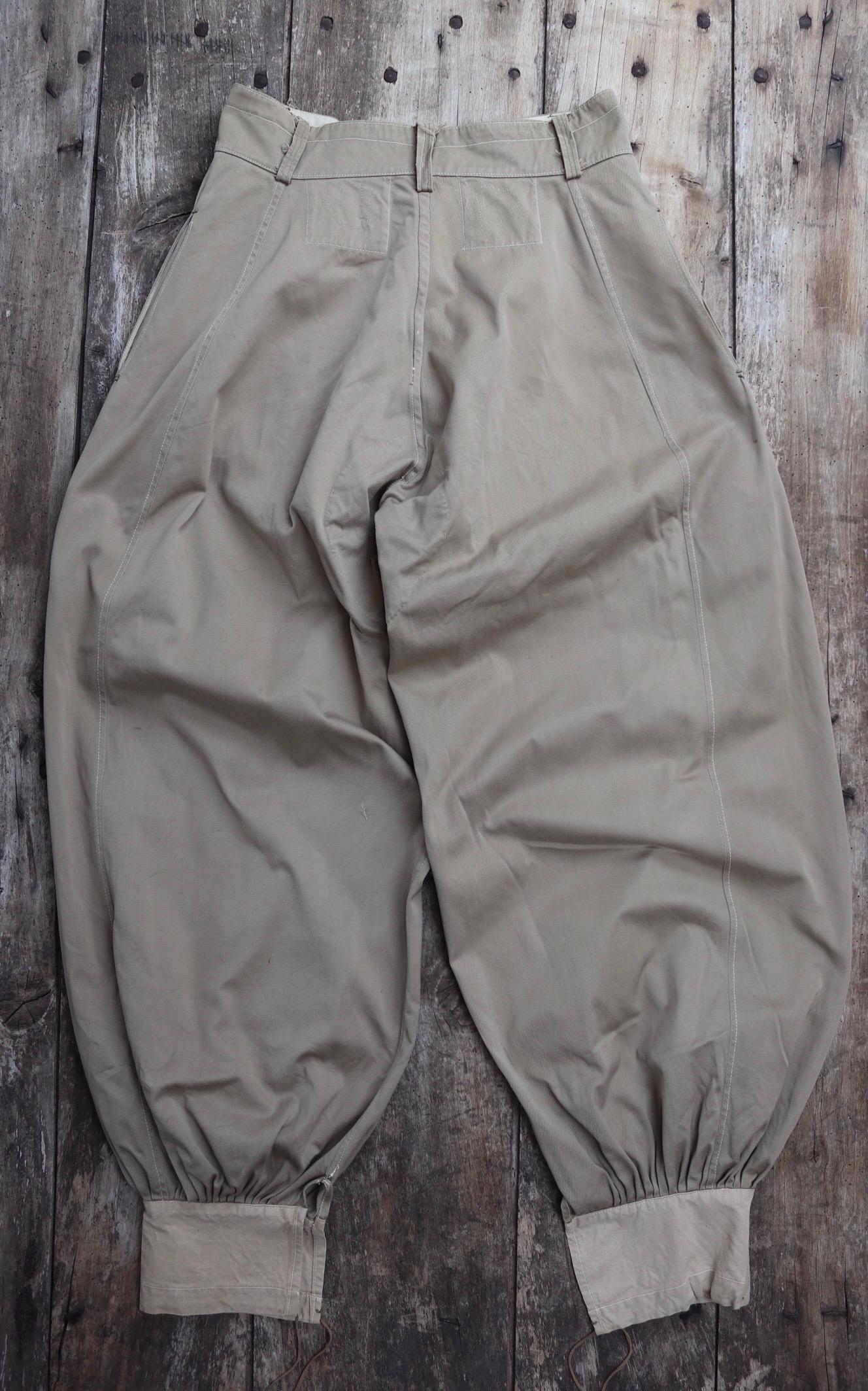 Vintage WW2 French Foreign Legion Sarouel trousers - military pantaloons - balloon leg pants - 31” x 33”
