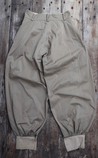 Vintage WW2 French Foreign Legion Sarouel trousers - military pantaloons - balloon leg pants - 31” x 33”