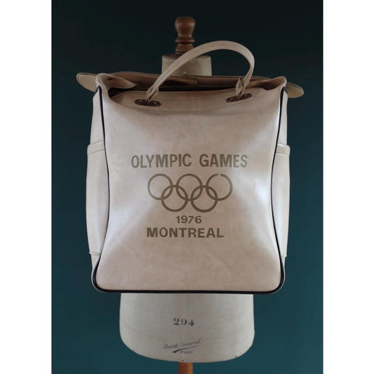 Vintage 1970s Olympics bag - 1976 Montreal memorabilia - carry on luggage - weekender - overnight hold all